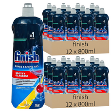 finish 光潔劑 洗碗機專用 檸檬 平輸品, 800ml, 24瓶