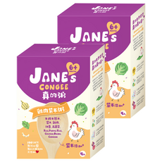 JANE's CONGEE 真的粥 雞肉紫米粥 4包, 600g, 2個
