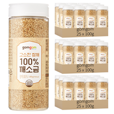 gomgom 熟白芝麻粒, 100g, 75罐