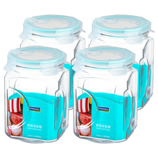 Glasslock 氣孔式玻璃保鮮罐, 2L, 4個