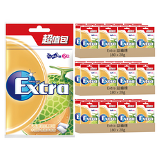 Extra 益齒達 潔淨無糖口香糖 香濃蜜瓜, 28g, 540包