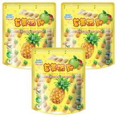 BABY SECRET 寶寶的秘密 有機米餅, 鳳梨 + 蘋果 + 蔓越莓, 25g, 3包
