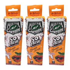 Turtle Wax 美國龜牌 卡通先生 車內清新除臭噴霧 日落蜜桃 54228, 3個, 57g