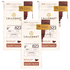 CALLEBAUT 33.6%牛奶巧克力鈕扣, 200g, 3包