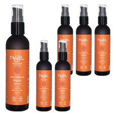 NAJEL 有機黑種籽草按摩護理油 身體 + 頭髮用, 125ml, 6瓶