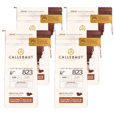 CALLEBAUT 33.6%牛奶巧克力鈕扣, 200g, 4包