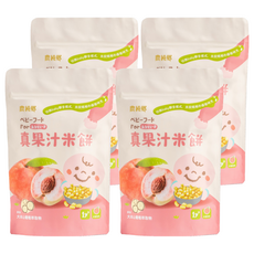 農純鄉 真果汁米餅 水蜜桃口味, 4個, 40g