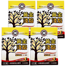 BARISTA COFFEE 西雅圖 黃金淺焙無糖二合一拿鐵, 19g, 8包, 4盒