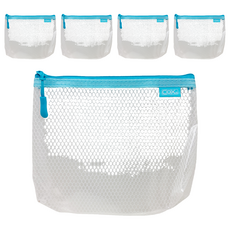 CoX 三燕興業 A6環保立體網格拉鍊袋 950H, 5個