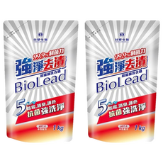 台塑生醫 BioLead 強淨去漬洗衣精補充包, 2個, 1kg