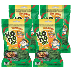Konomi 相撲手 脆紫菜 泰式打拋雞味, 15g, 4個