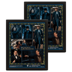 怪獸與鄧不利多的秘密 分鏡式3D海報 Fantastic Beasts The Secrets of Dumbledore 413g, 黑色, 2個