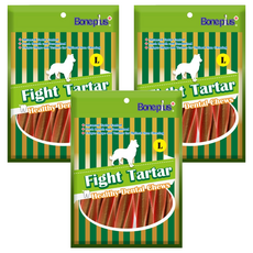 Boneplus 起司螺旋六星潔牙棒平裝包 L, 3個, 起司, 100g