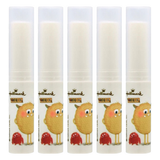 Hallmark 水潤潤兒童保濕潤唇膏, 牛奶香, 3g, 5支