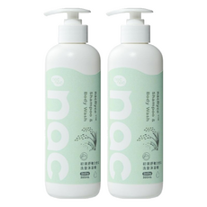 nac nac 初潤舒敏2合1洗髮沐浴精, 2個, 300ml