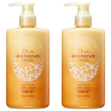 KUMANO 熊野油脂 氨基酸金木犀潤膚乳, 2個, 400ml