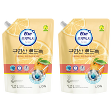 Chamgreen True Wash 檸檬酸柑橘清爽洗碗精補充包, 2個, 1.2L