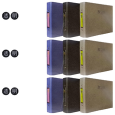 6格活頁名片補充頁 4入, 透明, 3組