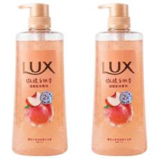 LUX 麗仕 小氣泡爽膚沐浴露 微醺白桃香, 700g, 2個