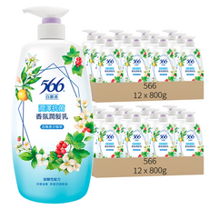566 潤澤抗菌香氛潤髮乳 白麝香, 800g, 24瓶