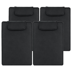 ABEL 力大牌 皮質簽帳夾 66253 130 x 90 x 4mm, 黑色, 4個