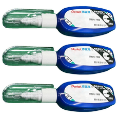 Pentel 飛龍文具 易壓迷你萬能修正液 ZL102-WT, 3個, 4.2ml
