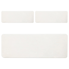 收納王妃 素面珪藻土洗漱墊 24 x 8 x 0.9cm, 3個, 白色