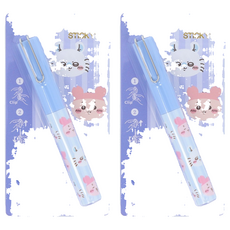 sun-star STICKYLE 攜帶型剪刀, 吉伊卡哇粉紫, 2個