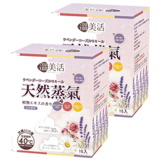 溫美活 蒸氣熱敷眼罩EX升級版 薰衣草 玫瑰 洋甘菊, 2個, 15個裝