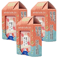 PLUS 普樂士 御守富士山 魚橡皮擦 T36-519-2, 3個, 粉色