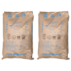 嘉禾牌 白菊花低筋粉心麵粉, 22kg, 2袋