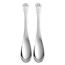 SALUS 佐藤金屬 微笑BOKU 茶匙, 銀色, 2支