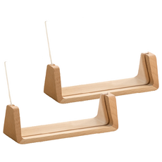 收納部屋 壓克力木製U型相框 橫款, 原木色, 2個
