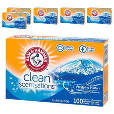 Arm&Hammer 衣物柔軟片 清新香氛, 100片, 6個