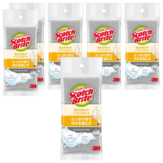 3M Scotch-Brite 百利 日系3層海綿菜瓜布 細緻柔刷, 6個, 1個裝, 灰色