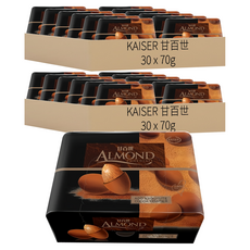 KAISER 甘百世 巧克力粉杏仁豆, 70g, 60盒