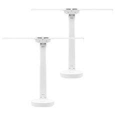 抗藍光雙頭護眼檯燈, 白色, 2入