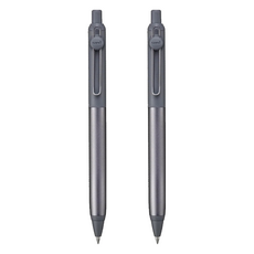 MITSUBISHI ZENTO 零重力0.5水性鋼珠筆 UBN-ZS-05, 2個, 銀棕色