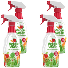 Veggie Wash 自然蔬菜水果清潔劑, 4個, 473ml