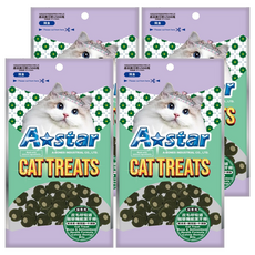 A star 皮毛呼吸道機能潔牙骨 貓專用, 4個, 50g, 貓草