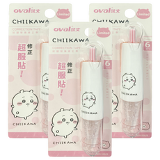 oval 歐文 吉伊卡哇 按鍵式修正帶 QSR-506 CKSCK 吉伊卡哇, 3個, 粉色