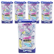 maRUTOmi 丸富製紙 捲筒衛生紙 藍Hello Kitty, 25m, 5個, 12捲
