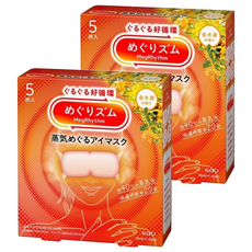 Kao 花王 MegRhythm 美舒律 蒸氣眼罩 金木犀花香, 5個裝, 2個
