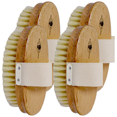 B&W 珀薇 白豚鬃桑拿SPA沐浴清潔刷 德國製, 4個