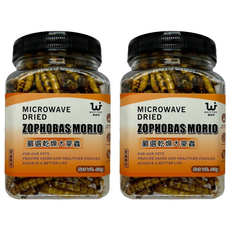 WEIYITER 維益特 台灣公司貨 嚴選乾燥大麥蟲 爬蟲專用, 50g, 2罐