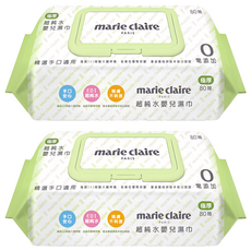 ONEDER 旺達 美麗佳人超純水嬰兒濕巾80抽(加蓋), 2入