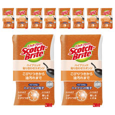 3M Scotch-Brite 日系3層海綿菜瓜布 混合層壓, 橘色, 2個裝, 5個