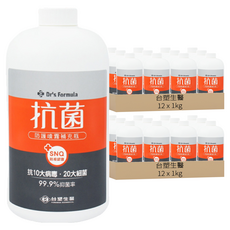 台塑生醫 Dr's Formula 抗菌防護噴霧 補充瓶, 1kg, 24瓶