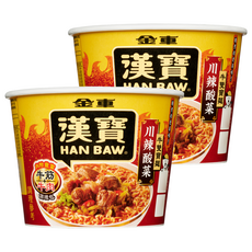金車 HAN BAW 漢寶 川辣酸菜牛雙寶麵 205g, 2個裝