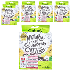 cature 天然豆腐凝結貓砂, 綠茶, 6L, 6包